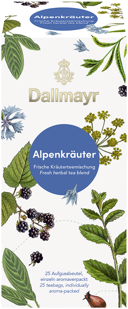 Dallmayr Tee kuvertiert Alpenkräuter (10 x 25 Beutel)