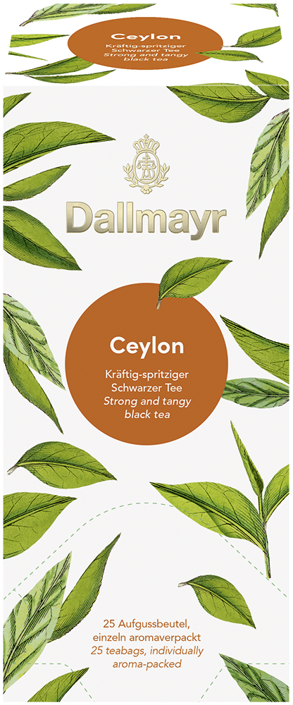 Dallmayr Tee kuvertiert Ceylon Aufgusstee (10 x 25 Beutel)