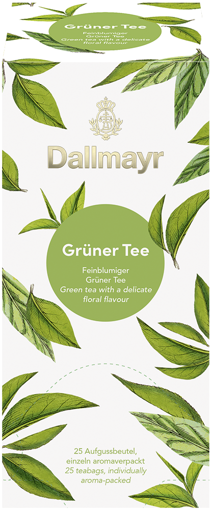 Dallmayr Tee kuvertiert Grüner Tee mit Zitrone Aufgussbeutel (10 x 25 Beutel)