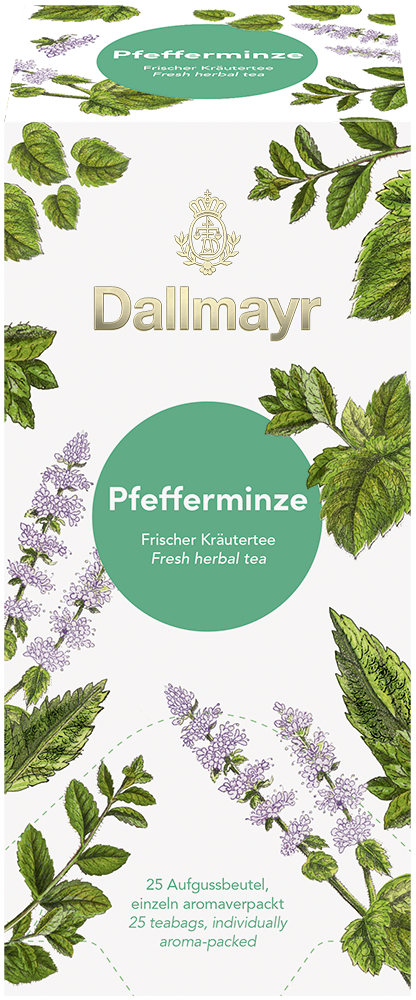 Dallmayr Tee kuvertiert Pfefferminze (10 x 25 Beutel)