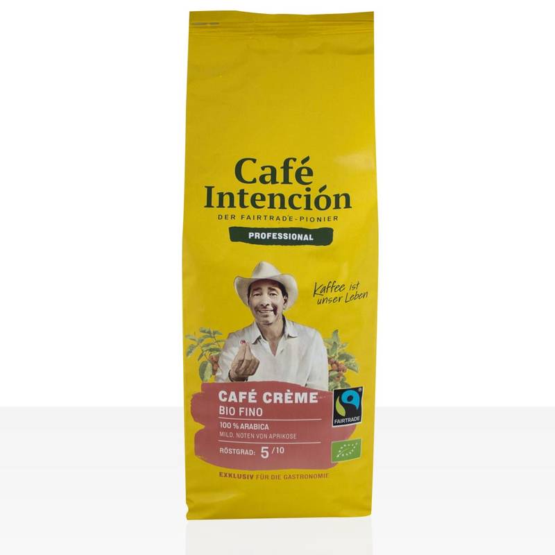 Darboven Café Intención Café Crème Bio Fino 1kg Kaffeebohnen, 6 x 1000g