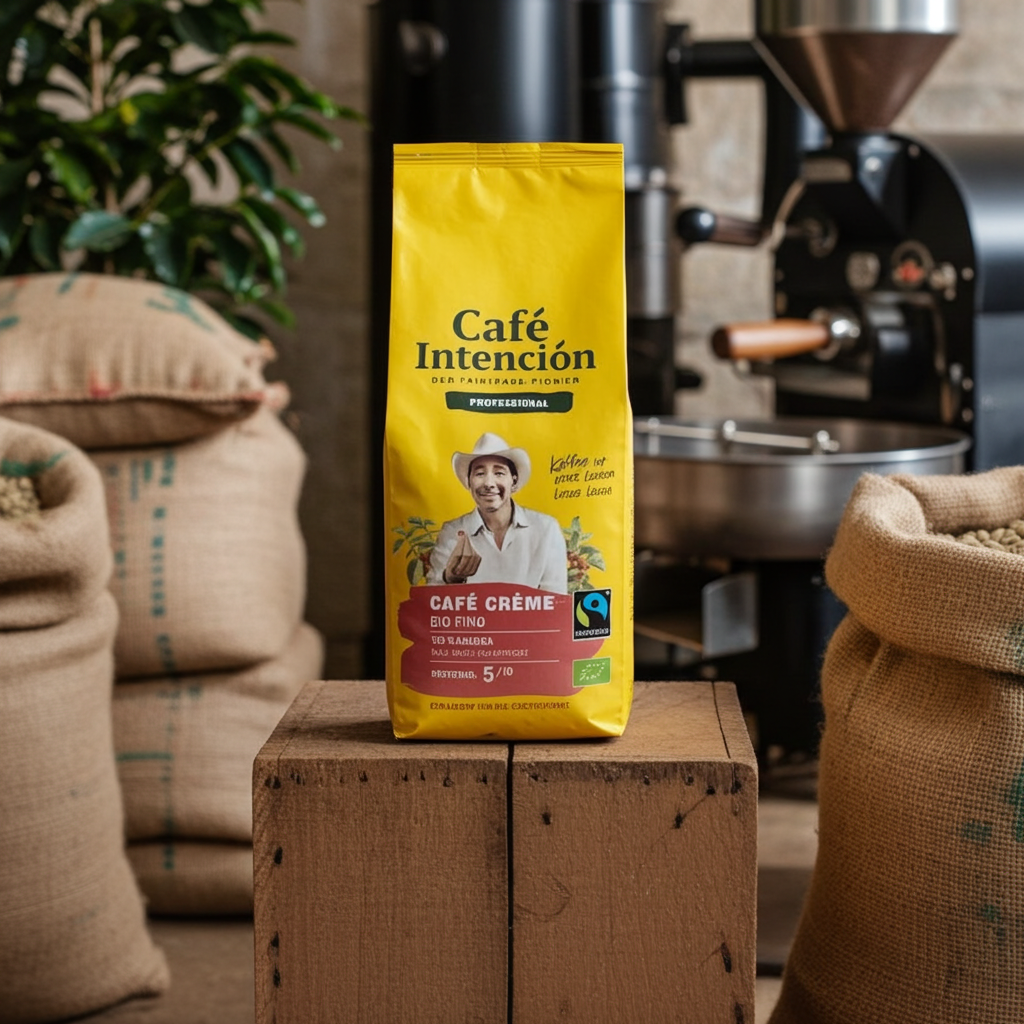 Darboven Café Intención Café Crème Bio Fino 1kg Kaffeebohnen, 6 x 1000g