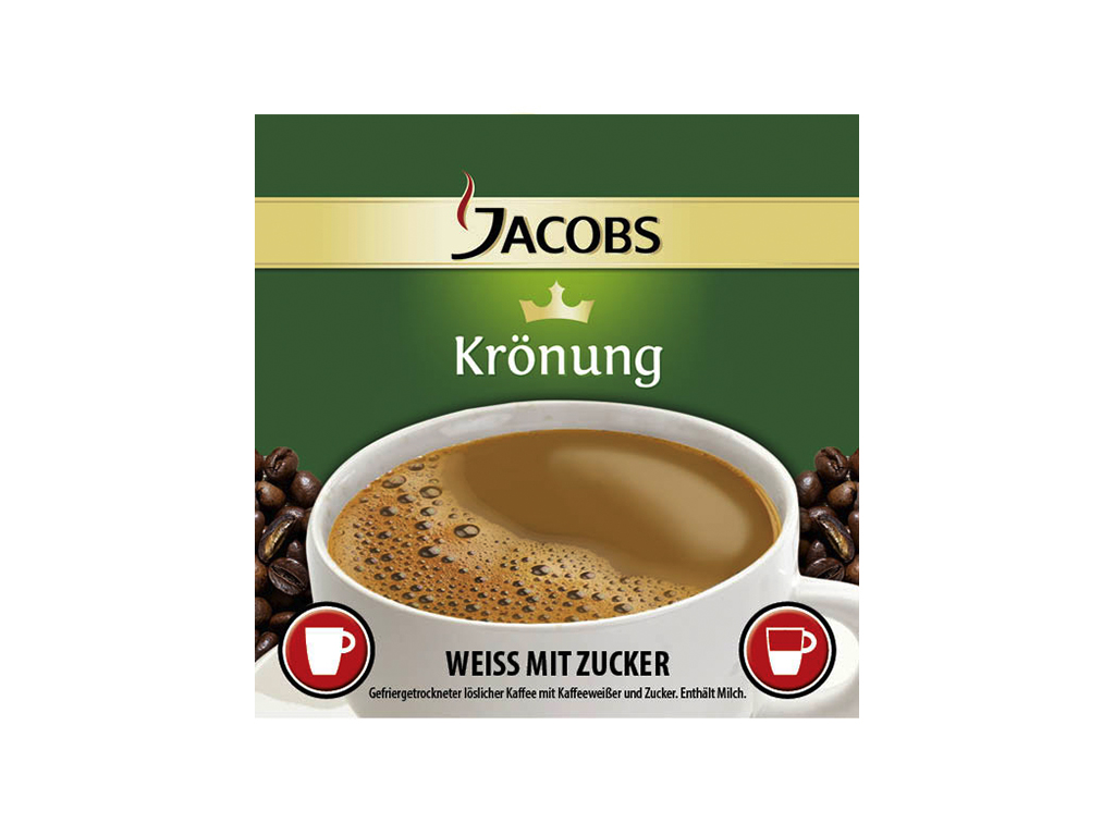 Incup Jacobs Krönung Kaffee weiss & Zucker