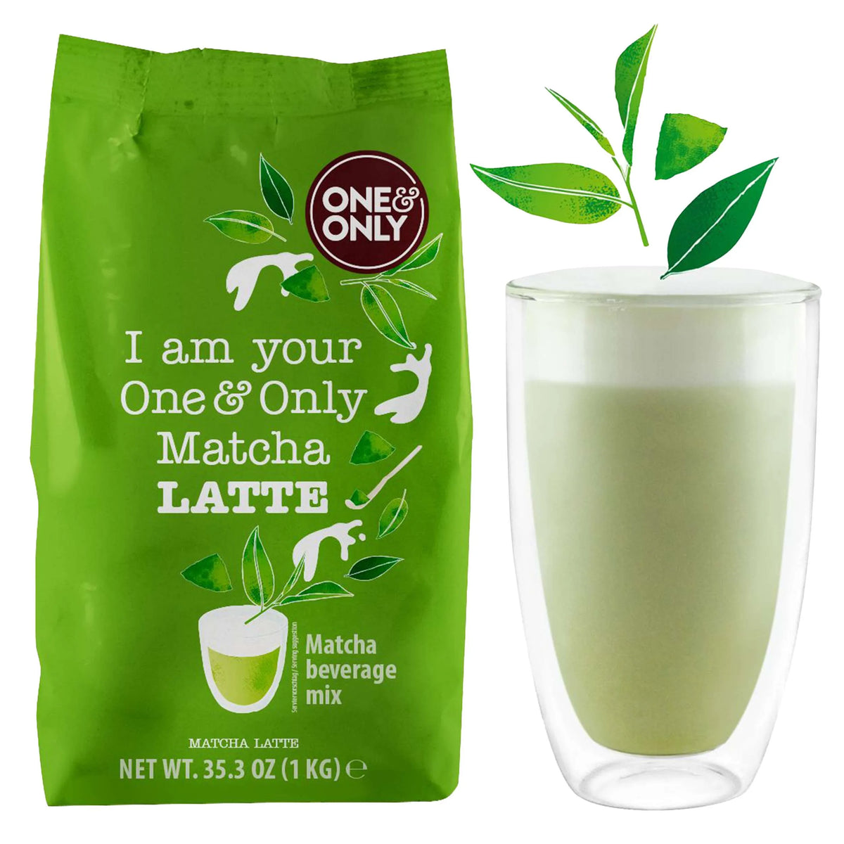 One & Only Matcha Latte 1kg Instantpulver