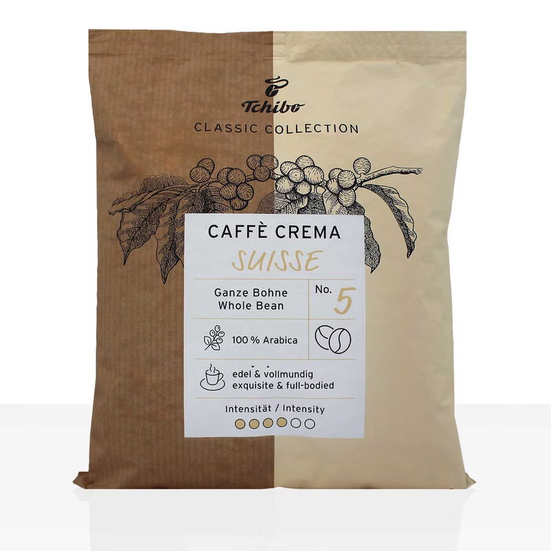 Tchibo Caffe Crema Suisse - 10 x 500g Kaffeebohnen, 100% Arabica