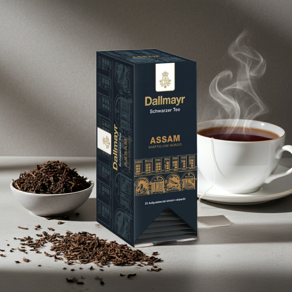 Dallmayr Assam Aufgusstee (8 Schachteln)