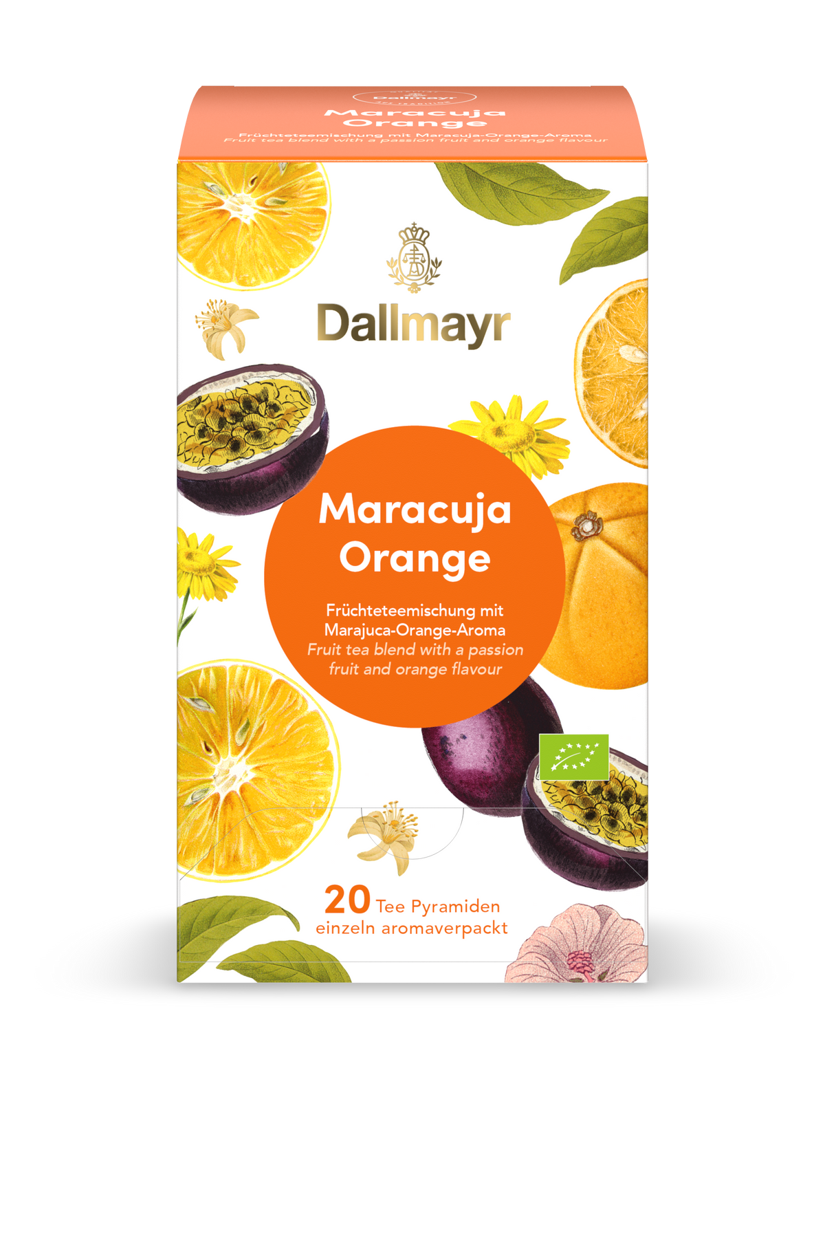 Dallmayr Pyramidenteebeutel - Maracuja/ Orange (Kartonpreis)
