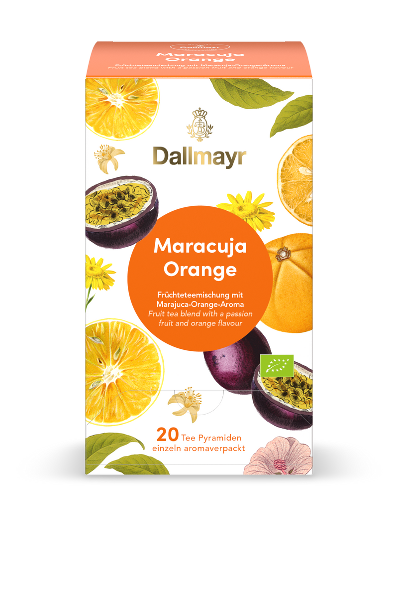 Dallmayr Pyramidenteebeutel - Maracuja/ Orange (Kartonpreis)