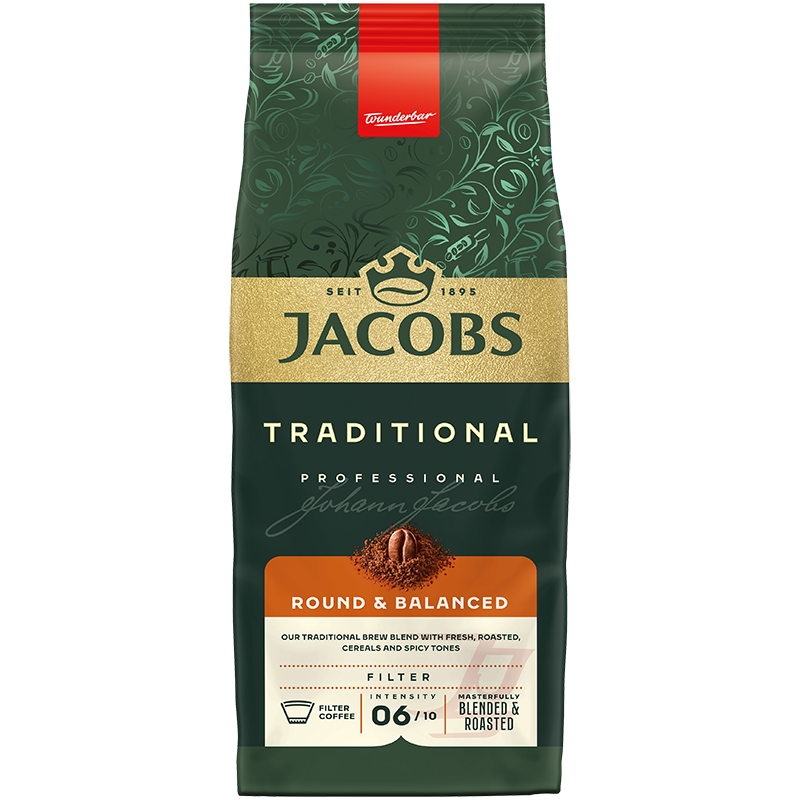Jacobs Export Traditional / Traditional Professional Filterkaffee 8 x 1000g / Karton (Kartonpreis)