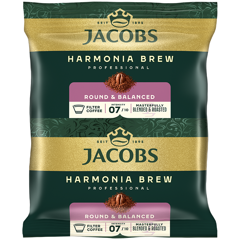 Jacobs Bankett Medium / Jacobs Harmonia Brew Filterkaffee 72 x 70g = 50,4 Kg (Kartonpreis)