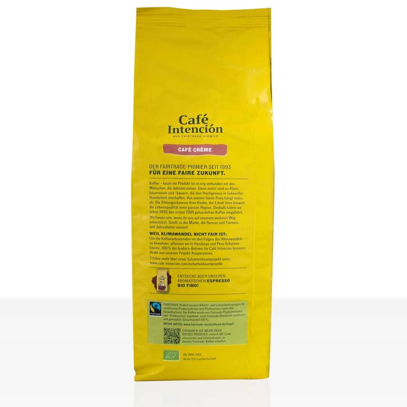 Darboven Café Intención Café Crème Bio Fino 1kg Kaffeebohnen, 6 x 1000g