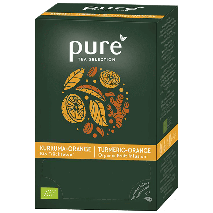 Pure Tea Orange Kurkuma BIO - 6 x 25 Beutel / Karton = 150 Tassen