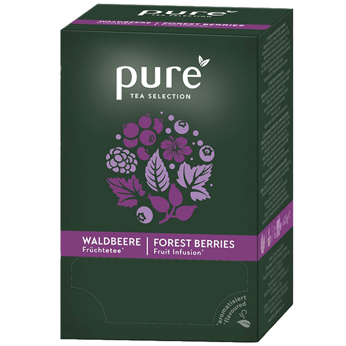 Pure Tea Waldbeere - 6 x 25 Beutel / Karton = 150 Tassen