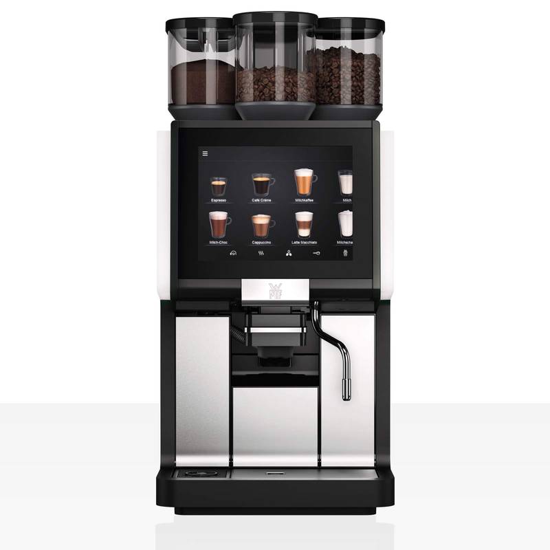 WMF 1500 S+ Festwasser + 2 Mühlen, Basic Frischmilch, Basic Steam