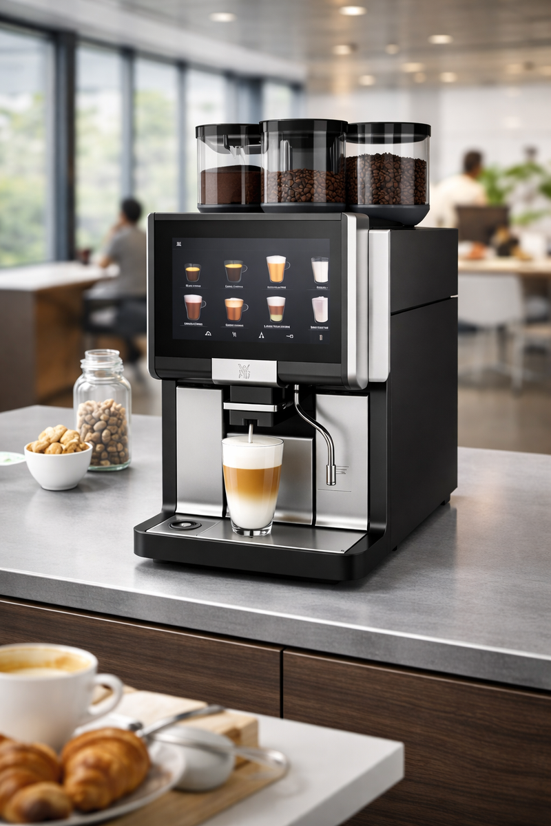 WMF 1500 S+ Festwasser, 2 Mühlen, Easy Milk